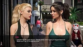 Kate, 19, asks, 'Want to play this college game with me?' in this gay coed scene