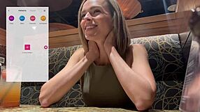 she came hard in a restaurant using a lush remote vibrator