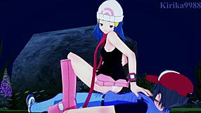 Dawn, Hikari, and Gloria Yuuri in wild Pokémon hentai sex. Intense creampie action rocks their big tits!