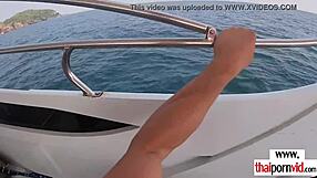 Thai girlfriend loves that big cock outdoors.