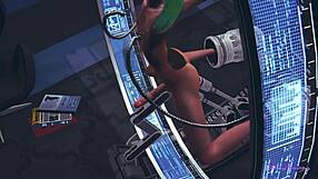 Yaoi femboy 3D Ash atrapado máquina sexo anime porno