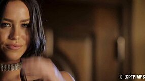 Alina Lopez Masturbates In Lingerie, Heels, And Stockings!