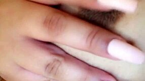 Detailed View of Clean Pussy During Intense Masturbation Session