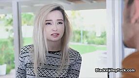 Fucking Sweet Ebony Pussy While Girlfriend Is Home