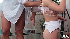 Kinky Chessie Kay BLOWS Four HUGE DICKS and Gets Her Mouth FILLED With CUM!