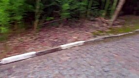 Beautiful tits girl fucks and exhibits in famous tourist spot!