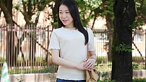 Mature housewife Miku Takei cheats and dives into pussy for first time