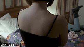 Jenna Sativa licks pussy with dildo