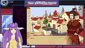 avatar the last airbender four elements trainer part 18, with cartoon monster small 18+ tits sexy anime hentai