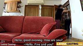 Big ass amateur Brazilian slut gets CREAMED in ROUGH ANAL casting