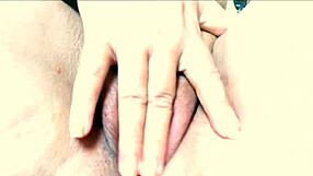 I watch this shy Asian newbie masturbate outdoors with close-ups