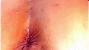 horny crazy slut winks and fingers her big huge asshole on webcam