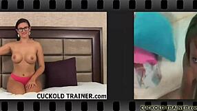 Cuckold slave gets treat from wife