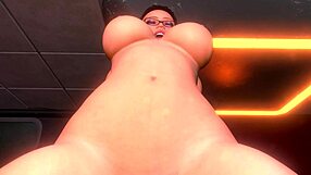 3D animated creampie and blowbang with cum shower