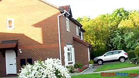 I saw a real milf sucking a nerd's dick in high definition.