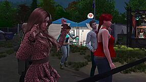 Backstage fun in 3d hentai preview