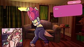 2 chicks playing poker furry strip poker