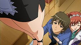 Kosken tarjoilijan perseeseen ja hän imee minut baaritiskin takana - Hentai tekstitetty