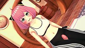 anya quiere montar una gran polla in this adult hentai parody after gym