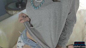 Hot Teen Model Iana Little Strips Showing Bubble Butt And Shaved Pussy