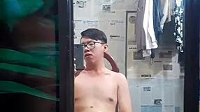 Vietnamese Gay Top With Tattoos Sucks Monster Cock Solo In Intense Scene.