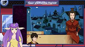 avatar the last airbender four elements trainer part 18, with cartoon monster small 18+ tits sexy anime hentai