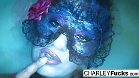 charley chase strips in sexy lingerie and stockings