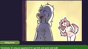 2 chicks playing poker furry strip poker