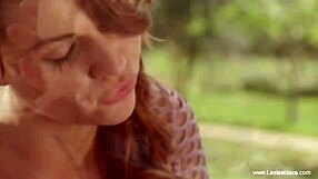 European Lesbian Girlfriends Play with Toys Outside in Belgium