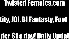 Femdom BDSM training of a submissive slave