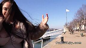 Euro Tourist Huge Tits Public Fucking