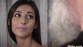 Old doctor and young teen share a visit