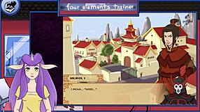 avatar the last airbender four elements trainer part 18, with cartoon monster small 18+ tits sexy anime hentai