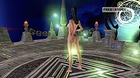 an 3d animated cartoon video of indian bhabhi