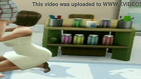 brunette teen sucking teacher cock at lunch time in cartoon anime