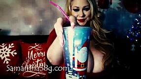 xmas bbw with huge boobs and ass on cam show, wanna see more of this mature milf?