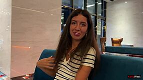 Russian Slut Bent Over in Hotel for Doggy Cum on Ass