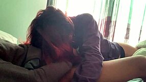 Latina teen devours big cock unaware