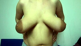 I clap my huge natural tits in this video