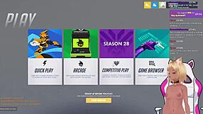 Vtuber Lewdneko plays Overwatch and gets spanked in part 2