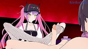 Tokoyami Towa and Yozora Mel in intense hentai sex!