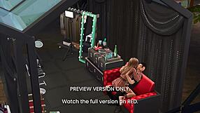 Backstage fun in 3d hentai preview
