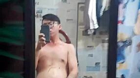 Vietnamese Gay Top With Tattoos Sucks Monster Cock Solo In Intense Scene.