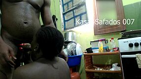 Big Cock Blowjob In Kitchen Surprise