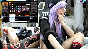 Teen camgirl Lana Rain plays League of Legends URF mode while she pleases herself