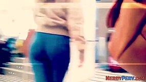 I saw a real milf sucking a nerd's dick in high definition.