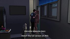 Backstage fun in 3d hentai preview