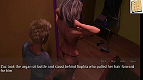 The wife and stepmother share intimate moments