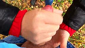 Cute teen 18+ Nata Sweet risks public handjob in forest. It’s intense!