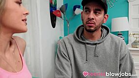 eager teen 18+ mackenzie mace gets pov facial cumshot from stepbro